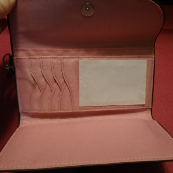 Baggallini brown large leather wallet/wristlet-NWT - Picture 2 of 4